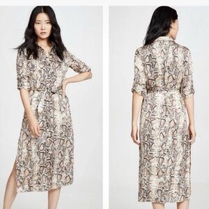 Printed Maxi Shirt Dress BB Dakota Sz S